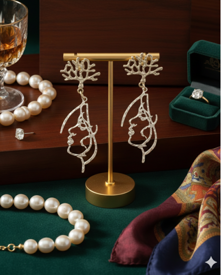 Dizajnové náušnice "Ateliér abstraktného umenia"